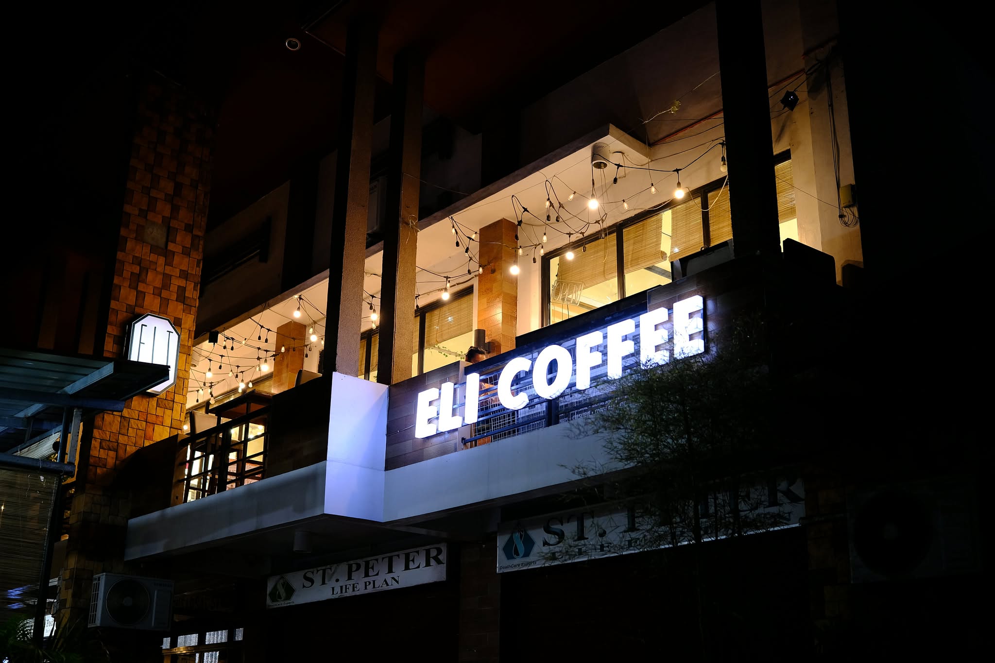 ELI Coffee Events Cafe at night